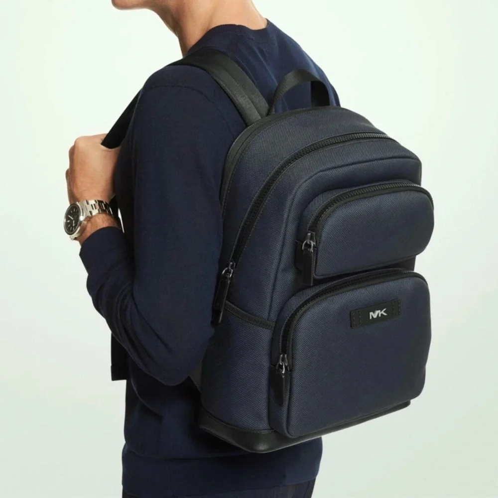 Michael Kors Kent Sport NAVY Large Voven Backpack